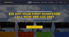 Desktop Screenshot of dumpsterrentalinc.com