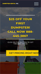 Mobile Screenshot of dumpsterrentalinc.com